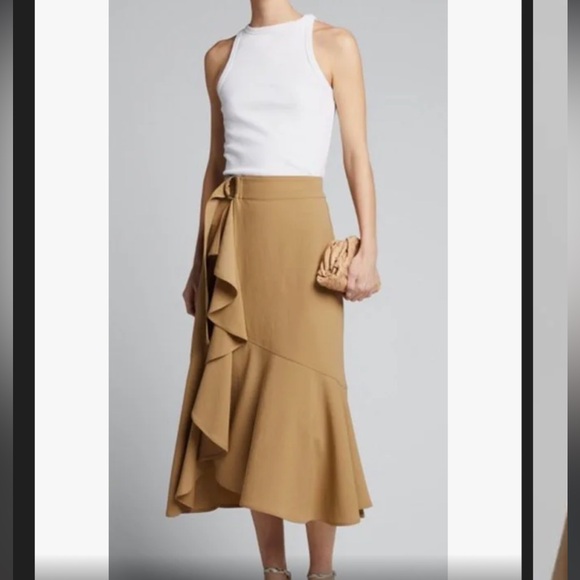 A.I.CPierre Wrap Skirt Color Tan
